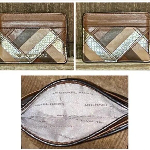 Michael Kors 6pc Set: Mercer Satchel, Wallet, Card Case, Glasses, Dust Bag Twill - Picture 13 of 16